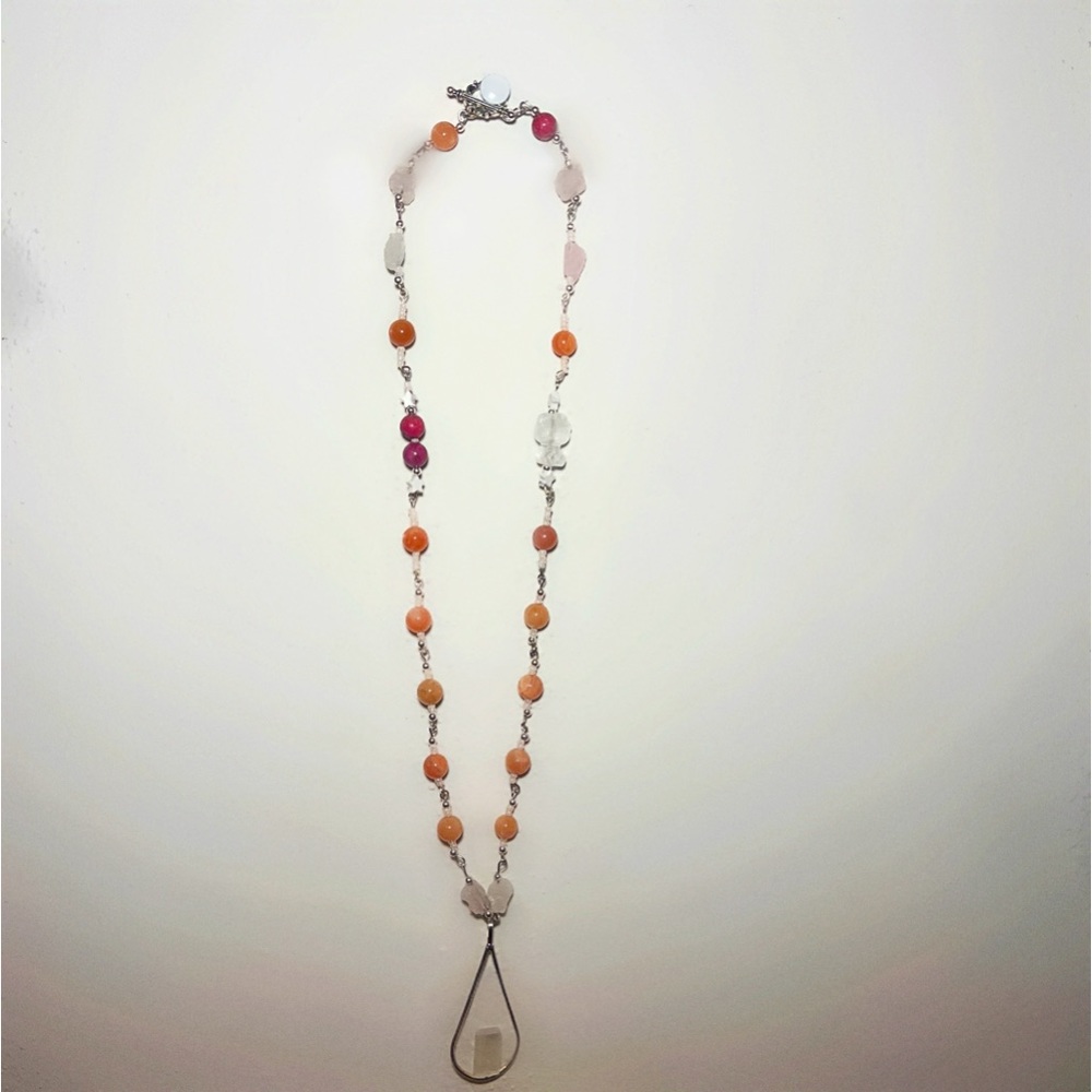 “Sunlit Self-Mastery Talisman” handmade crystal necklace.